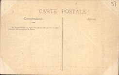 VINTAGE POSTCARD Rheims the Cathedral Fragment of tympanum of the Gate of the Judgment the damnes Devil