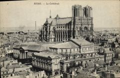 CPA Reims La Cathedrale