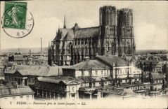 CPA Reims Panorama Pris de Saint Jacques