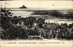 CPA Avranches Baie du Mont Saint Michel Vue Prise du Jardin des Plantes