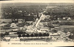 CPA Avranches Panorama Vers la Route de Granville