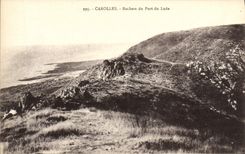VINTAGE POSTCARD Carolles Rocks of the Port of Lude