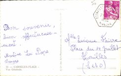 MODERN CARD Carolles Beach View