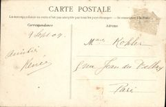 VINTAGE POSTCARD Carolles the Small Cave of the Beach