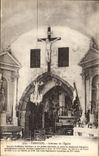 VINTAGE POSTCARD Interior Carolles of the Church