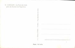 VINTAGE POSTCARD Carolles the Port of Lude Taken of the Rock of Napoleon