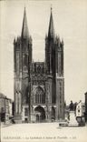CPA Carolles La Cathedrale et Statue de Tourville