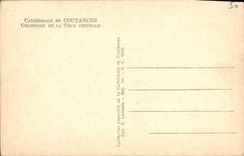 VINTAGE POSTCARD Cathedral De Coutances Colonnade of the tower exchange