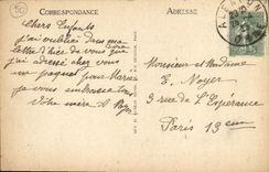 VINTAGE POSTCARD Coutances View Taken of the Station