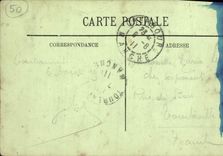 VINTAGE POSTCARD Coutances the Cathedral As the crow flies