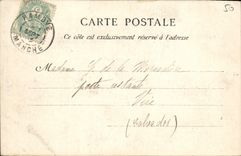 VINTAGE POSTCARD Surroundings De Granville Abbey of Hambye Staircase of the tower