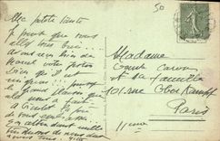 Opinión de Granville de la POSTAL de la VENDIMIA y la pasarela del molino de viento