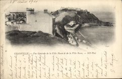 CPA Granville Vue Generale De La Ville Haute De La Ville Basse