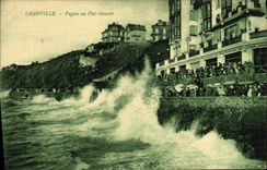 CPA Granville Vagues au plat Gousset