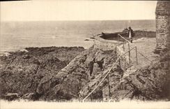 CPA Granville La Terrasse du Tour du Roc