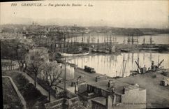 CPA Granville Vue generale des Bassins Bateaux