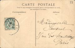 VINTAGE POSTCARD Epernay Surroundings the Castle of Boursault