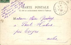 VINTAGE POSTCARD Epernay Hotel Auban Moet Romont