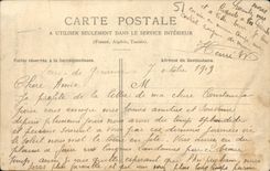 VINTAGE POSTCARD Surroundings of Interior Epernay of the church of Mesnil on Oger