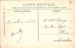 VINTAGE POSTCARD Surroundings of Epernay Boursault the castle