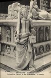 VINTAGE POSTCARD Nantes Cathedral Tomb of François II duke of Brittany Justice
