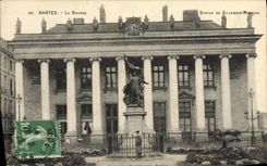 VINTAGE POSTCARD Nantes the Stock Exchange Rules De Villebois Mareuil