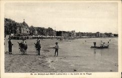 VINTAGE POSTCARD La Baule On Sea At the edge of the Beach Ass