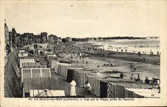 VINTAGE POSTCARD La Baule On Sea Seen On the Beach Taken Of the Embankment