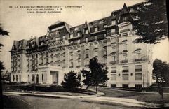 VINTAGE POSTCARD La Baule on Sea the Hermitage Seen On the Gardens