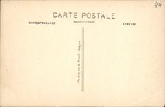 VINTAGE POSTCARD La Baule on Sea the Hermitage Seen On the Gardens
