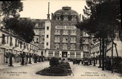 VINTAGE POSTCARD La Baule on Sea the Royal Hotel Towards Aveue Pavle