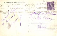 MODERN CARD La Baule On Sea the Beach