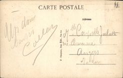 VINTAGE POSTCARD La Baule at the edge of the Ocean Sea Of Scum on the Rocks