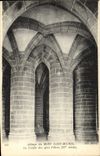 CPA Abbaye Du Mont Saint Michel La Crupte Des Gros Piliers
