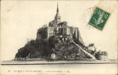 CPA Le Mont Saint Michel Cote Nord Ouest