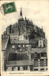 CPA Mont Saint Michel Cote Est Pris Des Remparts