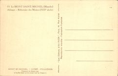 CPA Le Mont Saint Michel abbaye Refectoire Des Moines