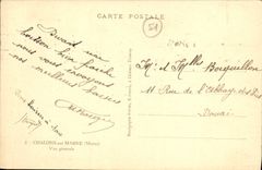 VINTAGE POSTCARD Trawl-nets On the Marne View Pharmacy