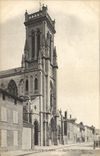 VINTAGE POSTCARD Trawl-nets On the Marne Church Saint Wolf