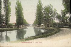 VINTAGE POSTCARD Trawl-nets On the Marne Seen Of the Canal