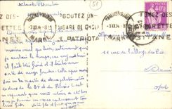 VINTAGE POSTCARD Trawl-nets On the La Poste Marne