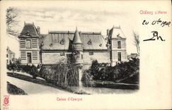 VINTAGE POSTCARD Trawl-nets On the Marne Savings bank