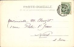 VINTAGE POSTCARD Trawl-nets On the Marne Savings bank