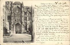 VINTAGE POSTCARD Trawl-nets On the Marne the Gate Of the Cathedral Street Of the Marne