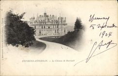 VINTAGE POSTCARD Surroundings D' Epernay the Castle De Boursault