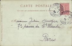 VINTAGE POSTCARD Surroundings D' Epernay the Castle De Boursault