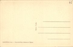 CPA Carennac Porte Fortifiee Et Entree De l'Eglise