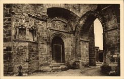 VINTAGE POSTCARD Souillac Porch Of the Belfry
