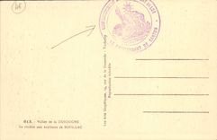 VINTAGE POSTCARD Valley Of the Dordogne the River Around Souillac