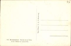 VINTAGE POSTCARD Rocamadour Entered Of the City And the Hotel Of the Lion